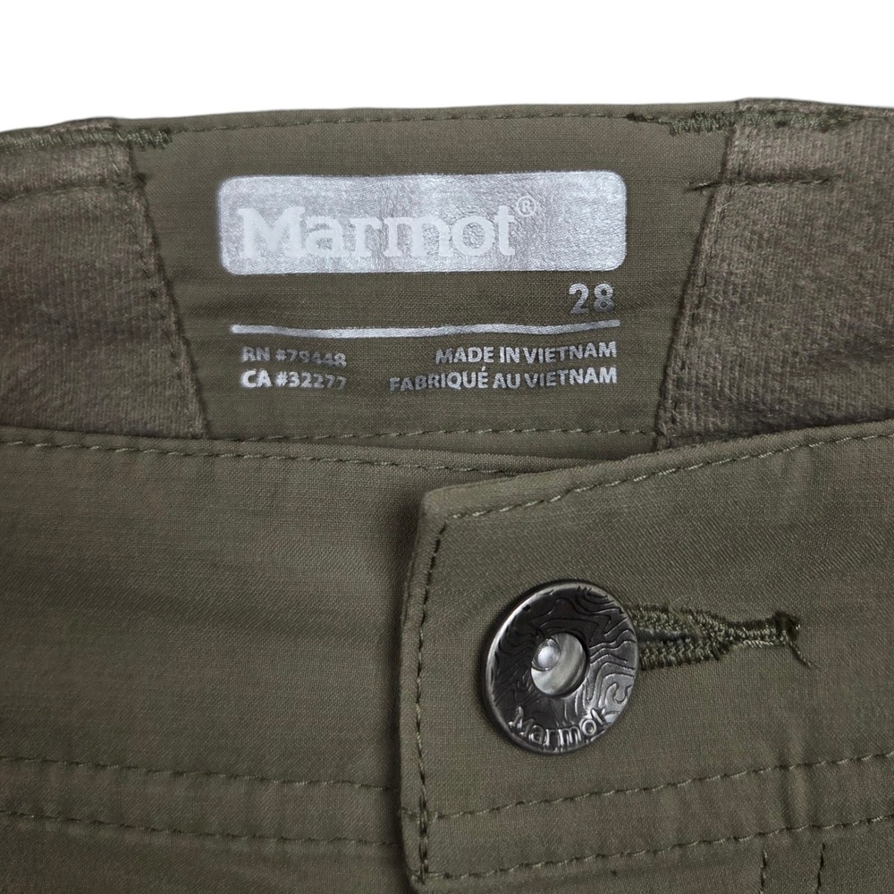 Marmot Transcend Convertible Pant Mens 28 x 32 Green Cargo Stretch Dobby DWR UPF - Picture 10 of 12